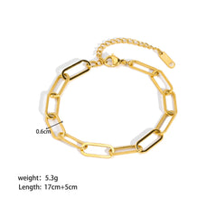 Stainless Steel Ornament Bracelet Female