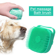 Silicone Shower Brush For Bathing Pets